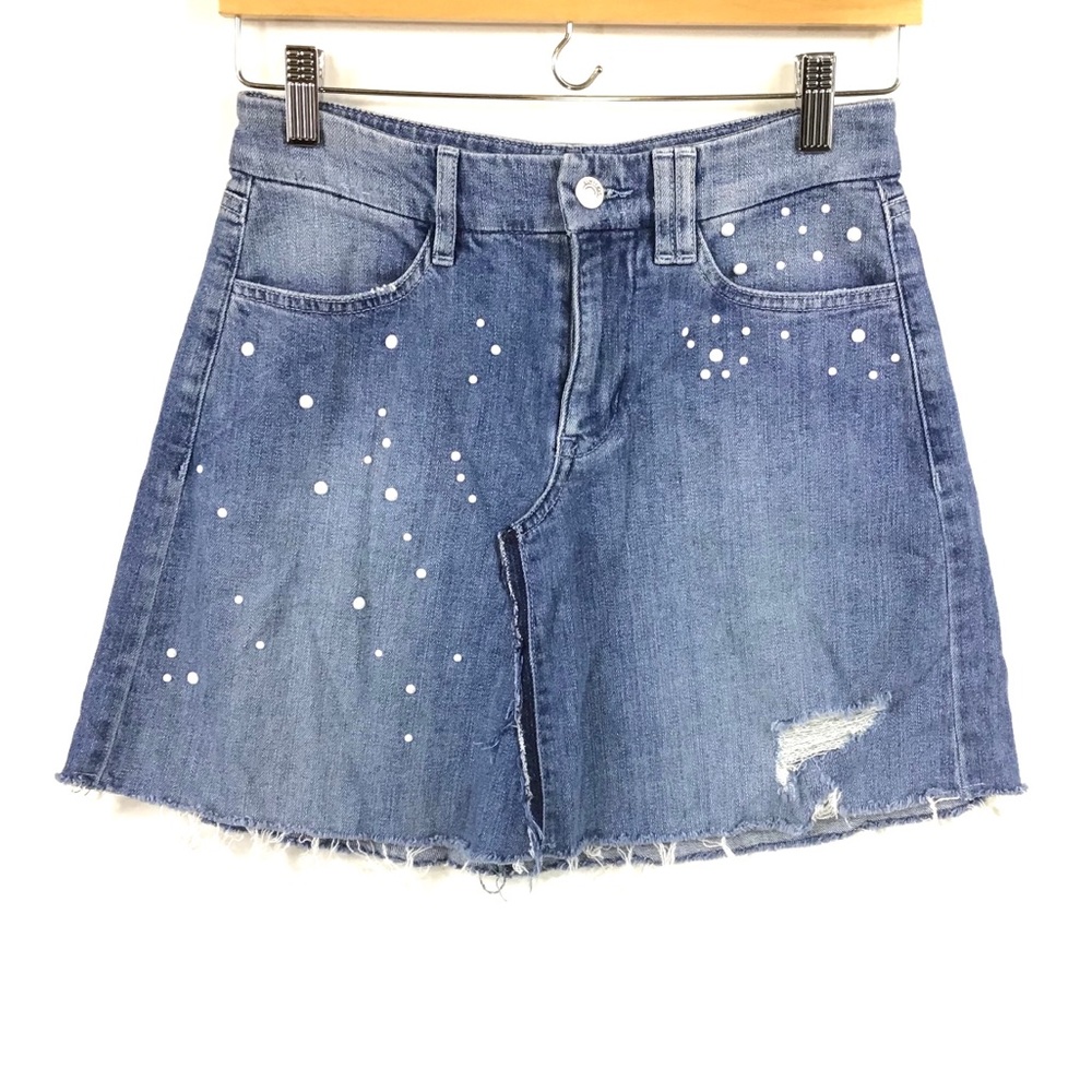 GUESS | Jean Distressed Skirt